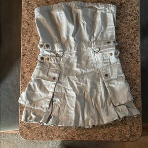 Strapless Cargo Dress